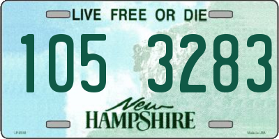 NH license plate 1053283