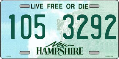 NH license plate 1053292