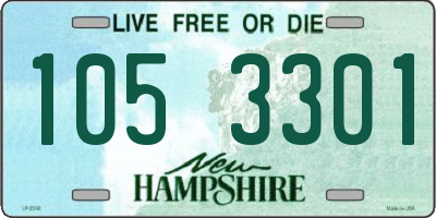 NH license plate 1053301