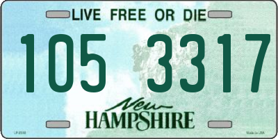 NH license plate 1053317