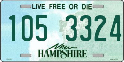 NH license plate 1053324