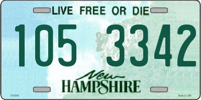 NH license plate 1053342