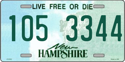 NH license plate 1053344