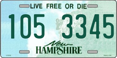 NH license plate 1053345