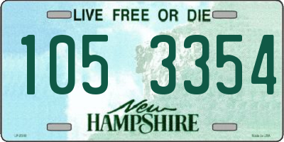 NH license plate 1053354