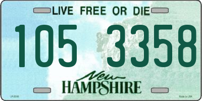 NH license plate 1053358