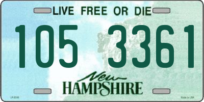 NH license plate 1053361