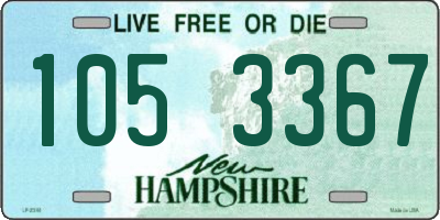 NH license plate 1053367