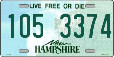 NH license plate 1053374