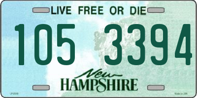 NH license plate 1053394