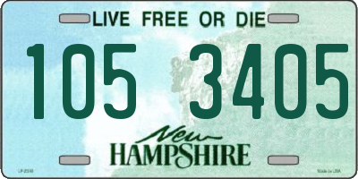 NH license plate 1053405