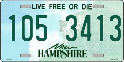 NH license plate 1053413