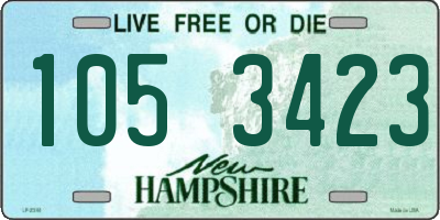 NH license plate 1053423