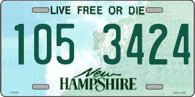 NH license plate 1053424