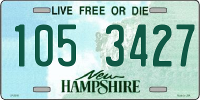 NH license plate 1053427