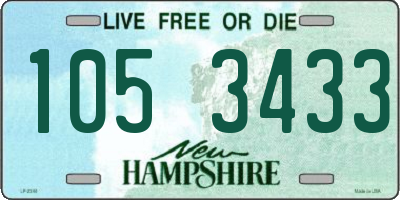 NH license plate 1053433