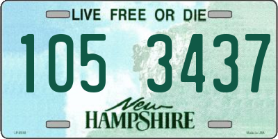 NH license plate 1053437