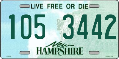 NH license plate 1053442