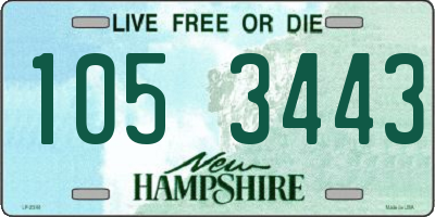 NH license plate 1053443
