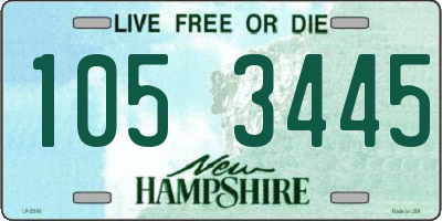 NH license plate 1053445