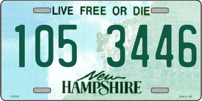NH license plate 1053446