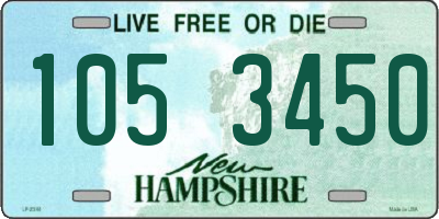 NH license plate 1053450