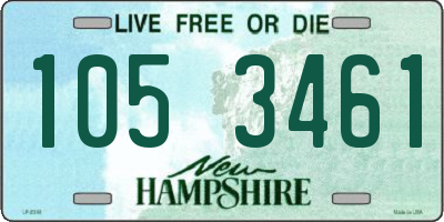 NH license plate 1053461