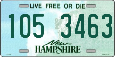 NH license plate 1053463