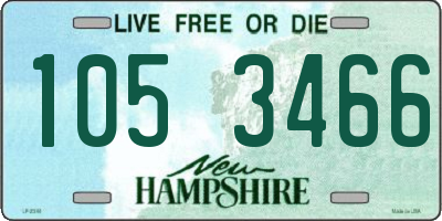 NH license plate 1053466