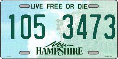 NH license plate 1053473
