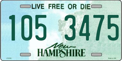 NH license plate 1053475