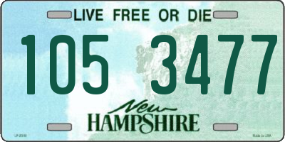 NH license plate 1053477