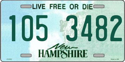 NH license plate 1053482