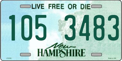 NH license plate 1053483