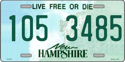 NH license plate 1053485