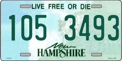 NH license plate 1053493