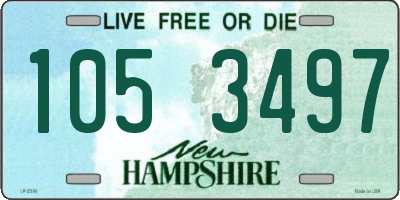 NH license plate 1053497