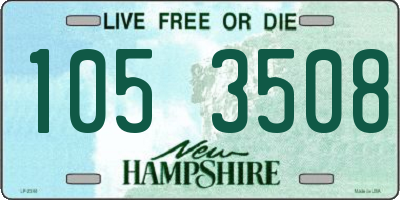 NH license plate 1053508