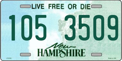 NH license plate 1053509