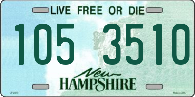 NH license plate 1053510