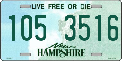 NH license plate 1053516