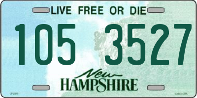 NH license plate 1053527