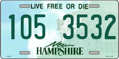 NH license plate 1053532
