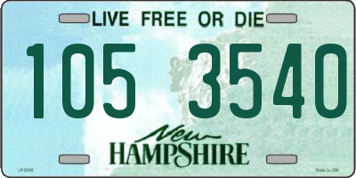 NH license plate 1053540