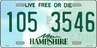 NH license plate 1053546
