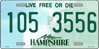 NH license plate 1053556
