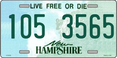 NH license plate 1053565