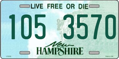 NH license plate 1053570