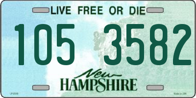 NH license plate 1053582