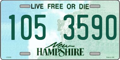 NH license plate 1053590